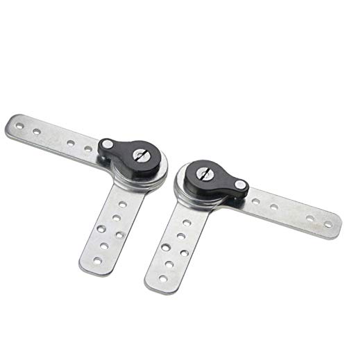 KAIISSA 2 Pack of Furniture Adjustable Angle Hinge Automatic Reset Function Hinge Angle Adjustment Machine Heavy Duty Adjuster Sofa/Bed/Cupboard/Recliner Gear Adjustment Hardware 90 to 170 Degree