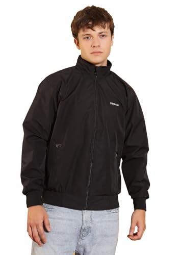 Image of Dollar Men's Polyester Solid Windcheater Jacket With Zipper Pockets