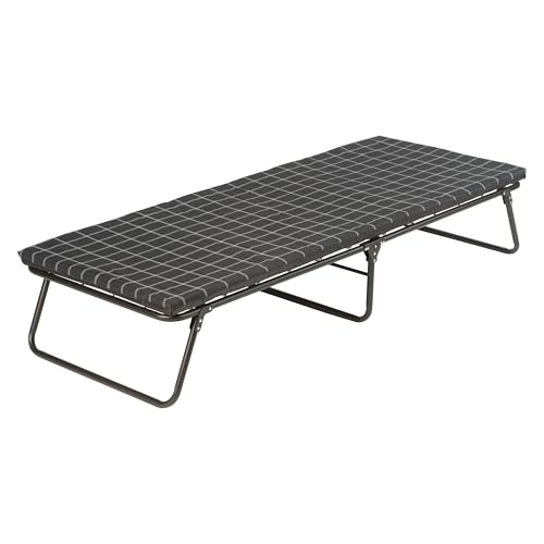Coleman ComfortSmart Big & Tall Cot with Mattress Pad, Folding Steel Camp Bed with Plush Pad for Comfortable Sleeping, Great for Camping, Lounging, Elevated Sleeping, Guests, & More