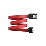 [Cable SATA acodado] de 0.5 m, [ideal] para conectar [discos duros] y [SSD] a placas base (con anclajes para fácil instalación).
