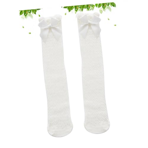 3pcs Girls Cotton Socks Big Bow Soft Lace Knee-high Socks for Toddlers for and Skirts Stylish and Comfortable Boys and Girls Hosiery3