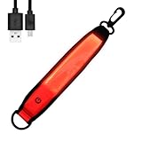 HAPPYJOINT ナイトマーカーチャージ オレンジ USB 充電式 LED リフレクター キーホルダー ライト カラビナ 防滴 点灯 点滅 反射