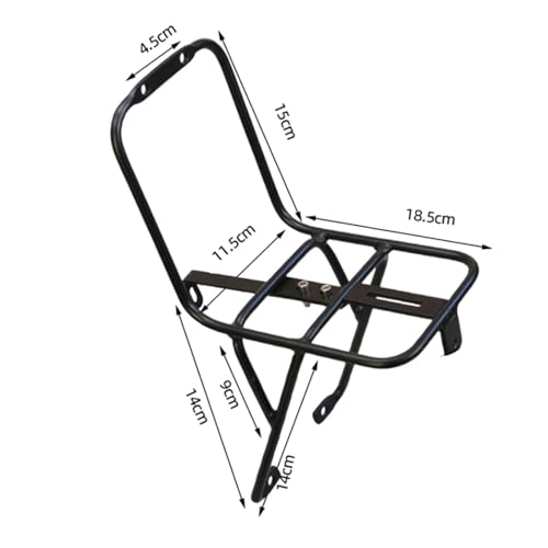 LOVIVER Fahrrad-Frontträger, Gepäckablage, Gepäckträger, Metall-Gepäckträger, Kofferraum-Halter für Picknick, Fernradfahren, Faltrad, V-Typ-Bremse