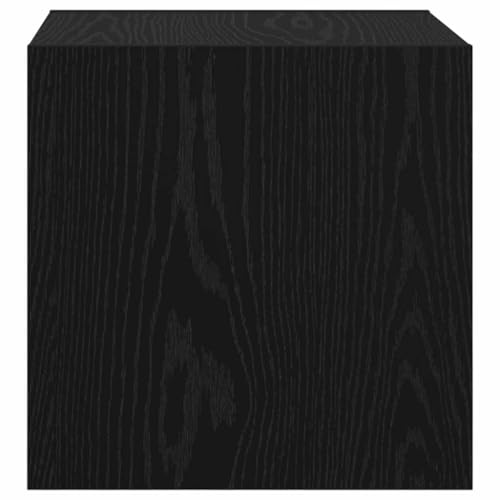 Estantería de pared efecto roble negro mueble decorativo de madera premium 8