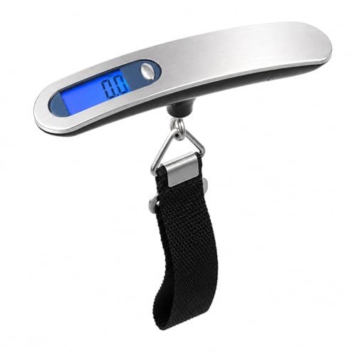 Image of Weight Machine For Luggage, 50kg Capacity, Digital Portable Electronic luggage weighing With LCD Display, Scale for home, travel, flights, bags