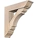 Ekena Millwork BKT0806X30X30OLY01SDF Olympic Traditional Smooth Bracket w/Offset Brace, Douglas Fir