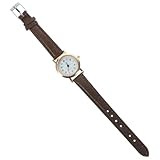 Tofficu Reloj Sencillo para Mujer Correa de Cuero Marrón, Diseño Clásico y Flexible, Esfera Pequeña y Elegante Adecuado para Uso Diario