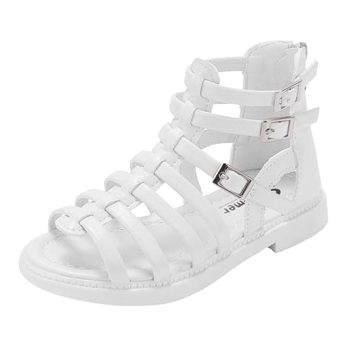 IWIHMIV Dress Shoes For Girls Girls Shoes Girls Gladiator Sandals Non Slip Open Toe Breathable Summer Shoes with Rubber Sole