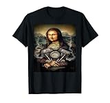 T-shirt Monalisa pour moto, Noël, tout le monde, année, naissance, enfants, anniversaires, équitation, vélos, membre, unique, amoureux, papa, comme le cavalier, drapeau, personnes, chopper, jour, look, petite amie, homme