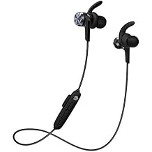 سماعات رأس لاسلكية 1MORE iBFree في الأذن مع Bluetooth 4.2 AAC و IPX 6 مقاوم للماء وآمن مناسب وميكروفون على الخط للرياضات الرياضية - موديل جديد أسود