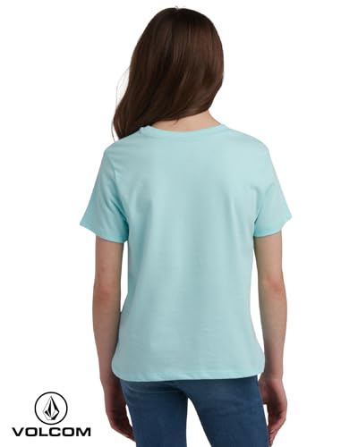 Image of Volcom Girls Shirts - Casual Crewneck Short Sleeve Graphic Tee Trendy Tops - Breathable Girls Summer Clothes