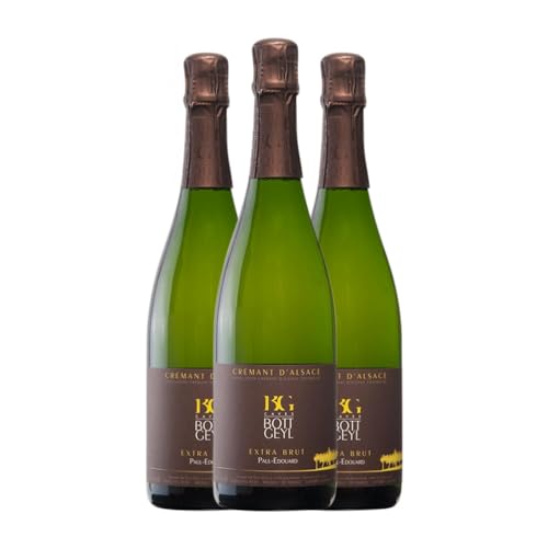 Bott-Geyl Crémant Extra Brut Alsace 75 cl Espumoso blanco (Caja de 3 Botellas de 75 cl)