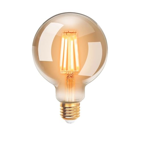 LEDSone Ampoule de forme globe avec culot E27 G95 Edison et filament de tungstène - Ampoule de...