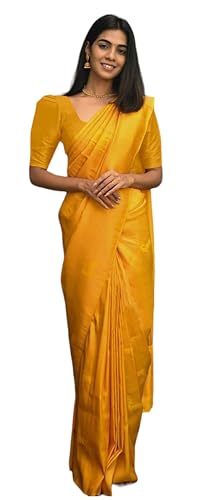 Sari Banarasi en jacquard pour femme avec tissu de chemisier non cousu de luxe