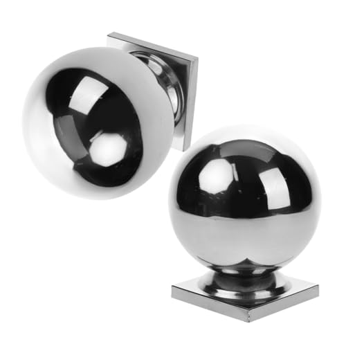IWOWHERO 2pezzi Copertura Inossidabile Per Posto Recinzione Palle Decorative Per Scale e Per Esterni Accessori Per Recinzioni e Decorativi