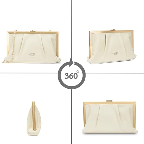 Image of Lavie Luxe Women's Pleatz25 Framed Clutch | Ladies purse | Gift For Women