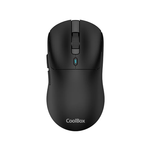 W03 Ratón Inalámbrico Gaming con Triple Conexión 2.4GHz/Bluetooth 5.0/USB-C, 7 Botones, hasta 30h de Autonomía, 10000DPI, Sensor Pixart 3325, Superlight 57g. Color Negro