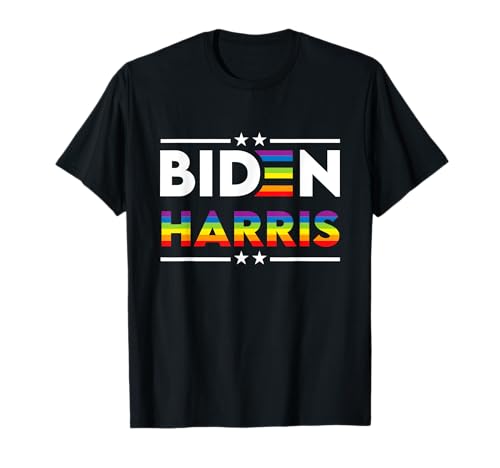 Joe Biden Kamala Harris 2020 Rainbow Gay Pride LGBT Election T-Shirt
