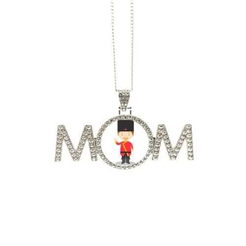 Collier dessin animé russe accessoire tendance pour briller en soirée ou célébrer en famille