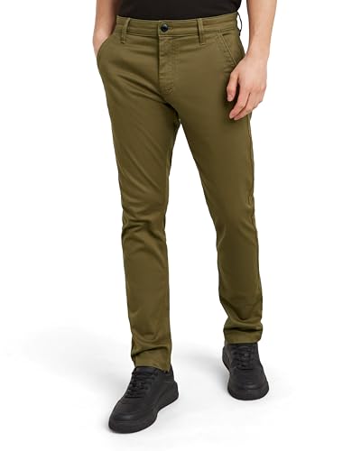 G-STAR Raw - Mens Skinny Chino 3.0, Color Dark Olive, Size: 30W x 32L