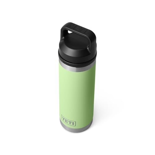 Image of YETI Rambler 18 oz Bottle, Leakproof, Vacuum Insulated, Stainless Steel with Chug Cap, Key Lime