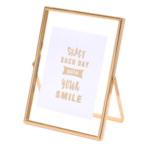 Cornice portafoto galleggiante – Cornice portafoto flottante, da tavolo | Moderna estetica estetica estetica in metallo, per la casa