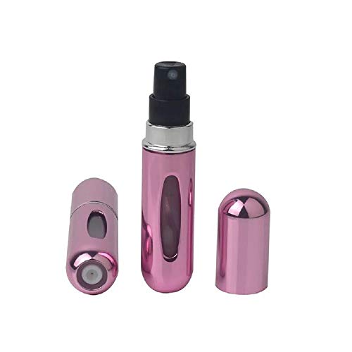 Frasco Frasquinho Amostra Perfume Viagem Bolso Bolsa Decant Borrifador Spray Mini Refil Demandi (Rosa Brilhante)
