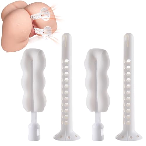 Sex Doll Care Kit YGOJKE Male Masturbation Cleaning Brush Includes Brush Head and Perforated Ventilation Rod Reusable Adult Multi-Purpose Pocket Pussy Vagina Rear Celebrity Sex Toy Cleaner (2White)