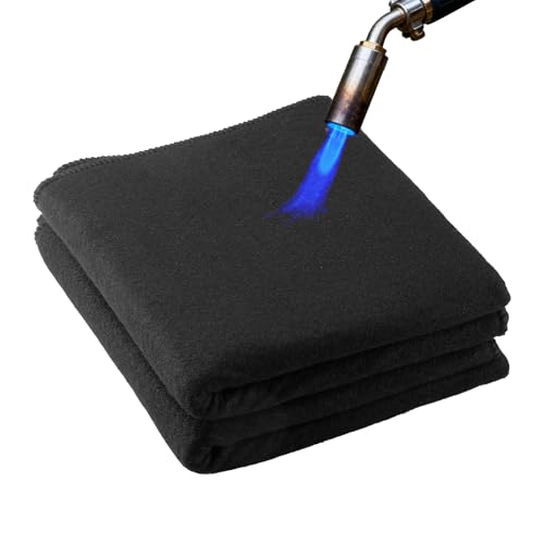 Image of VEVOR Carbon Felt Welding Blankets, 2-Pack 20" x 36" Flame Retardant Welding Blanket, Up to 1800°F Heat Resistant Safety Protection Blanket, 3.5mm Thickened Carbon Fiber Fireproof Insulation Mat Pad