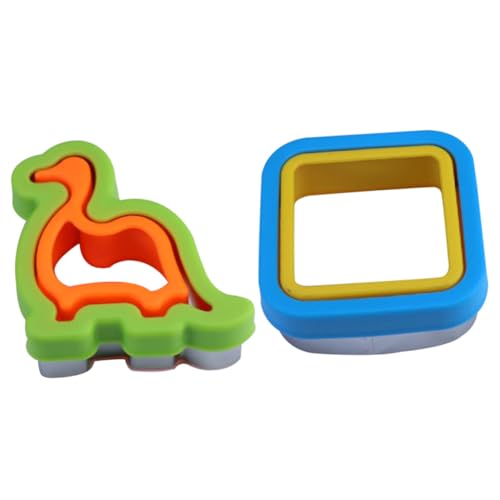 IMIKEYA 2pièces Moule à Sandwich Inoxydable Émporte Avec Découpeur Pratique Pour Créer Des Sandwichs Personnalisés Et Amusants Maison Ou Pâtisserie