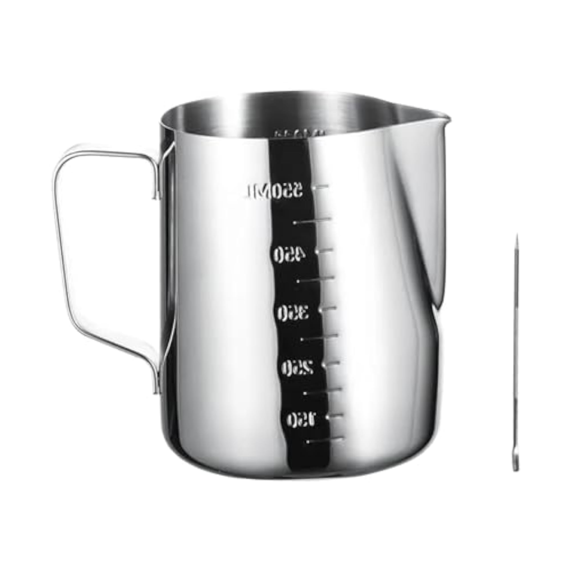Stainless Steel Milk Frothing Pitcher, 600ml Jug for Bar