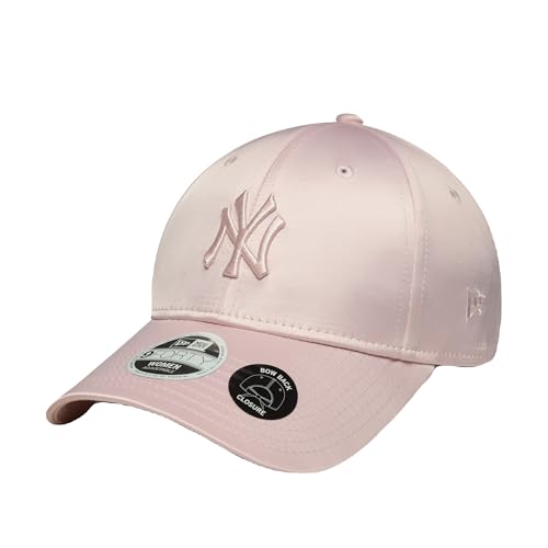 Casquette New Era WMNS 9Forty rose avec fermeture noeud en satin brillant