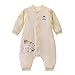 Nouveau-né bébé sac de couchage 1-3 automne détachable manches longues climatisation chaude chambre fermeture à glissière anti-coup de couette artefact unisexe pyjama une pièce