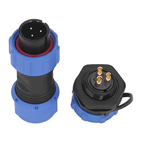 Conector de enchufe aviación 3 pines IP68 ABS