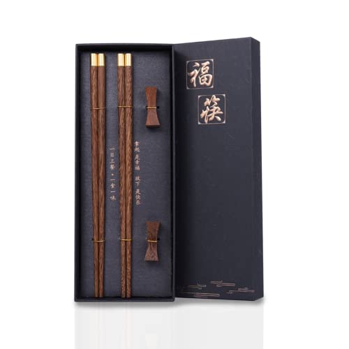 Essstäbchen, Sushi Stäbchen Set Chopsticks Chinese Wiederverwendbare Essstäbchen Holz für Geschirr Cover