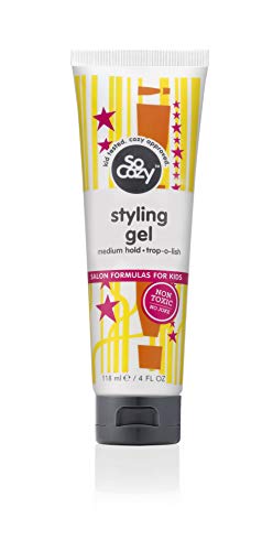 SoCozy Behave Styling Gel For Kids Hair | Lightweight | 4 fl oz | No Parabens, Sulfates, Synthetic Colors or Dyes (518A)