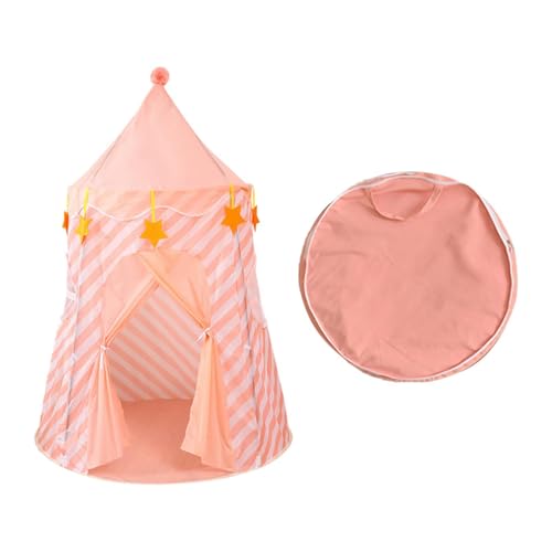 MagiDeal Tienda de Juego Infantil, Tipi, Estructura de Castillo, Opción para Interiores Y Exteriores, Regalo para Niños, Rosa