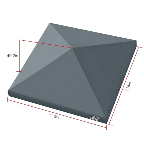 Image of Canopy Replacement Top Cover Roof for 10x10 Peak Straight Leg Canopy Tent