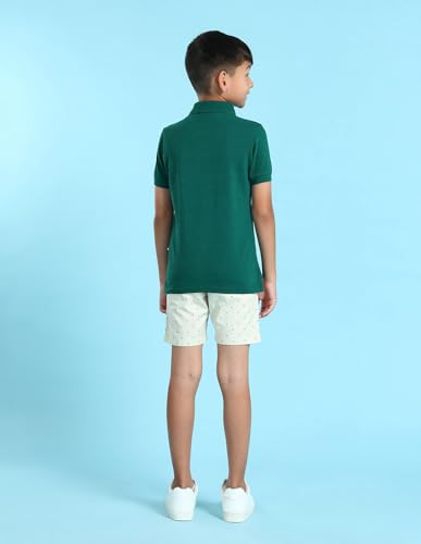 Image of U.S. Polo ASSN. Knitted Boys Polo T-Shirts - Soft Cotton Fabric, Ribbed Polo Collar, Regular Fit T Shirt for Kids