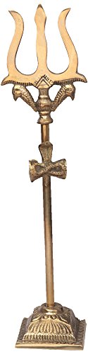 Trident (Trishul) - Brass Statue