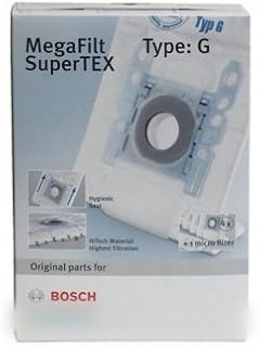 Bosch - B/S/H – Paquete de bolsas Type G + micro filtro para aspiradora Bosch B/S/H