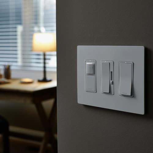 Legrand Radiant 600W Occupancy Motion Sensor Light Switch, 180 Degree Coverage, Auto On/Auto Off, Single Pole, RRW600UTCCCV4, White/Light Almond/Ivory, 1 Count by Legrand - Image 8