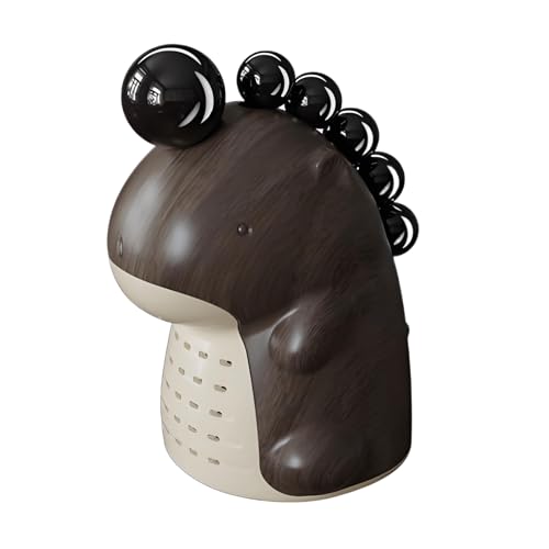 Dinosaur Theme Fruit Fork Set with Holder - 6 Stainless Steel Snack Picks for Parties, Charcuterie Boards & Kitchen Decor (1 Large + 5 Small Forks)