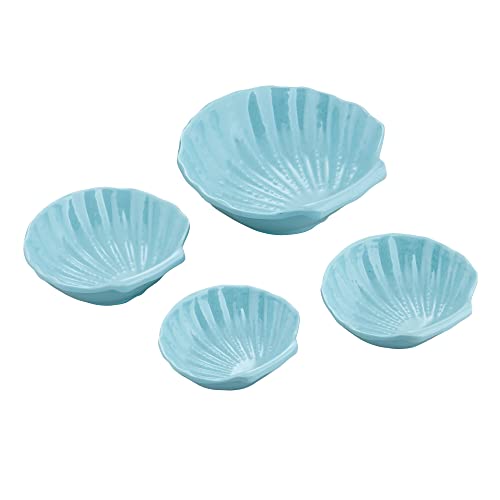 UPware 8-Piece Multi-Purpose Liquid and Dry Melamine Measuring Cups and Spoons Set, Home Essentials Cooking and Baking Tools, Measuring Set (Shell) - Image 3