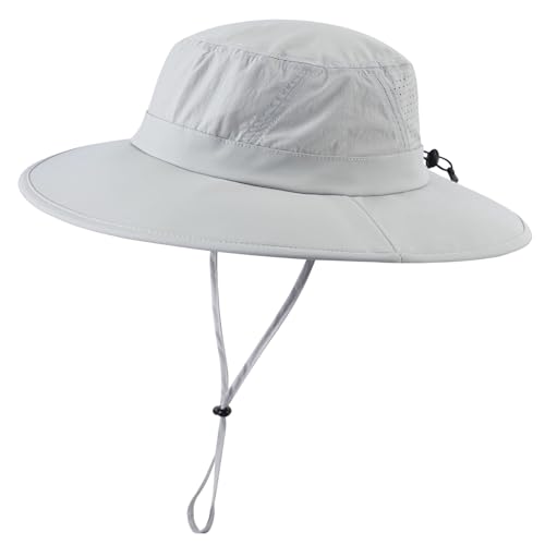 Home Prefer UPF 50+ Sun Hats for Men Women Foldable Wide Brim Fis...