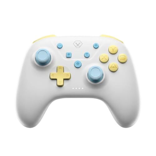 Image of Aolion gaming ROCOCO Wireless Controller Compatible with Switch 2 /Switch /OLED, Hall Effect Joysticks, Bluetooth Gamepad for PC /iOS /Android, Cute Pastel Design, Turbo, Dual Vibration