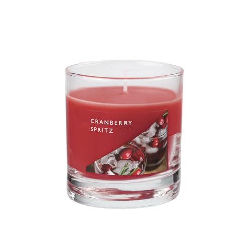 Wax Lyrical Vela de arándano Spritz | Brillante y festiva | Aroma a bayas rojas de invierno | Hasta 50 horas