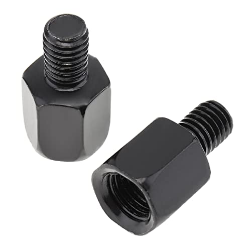 Lot de 2 adaptateurs de rétroviseurs M10 à filetage à droite M8 pour moto Cover