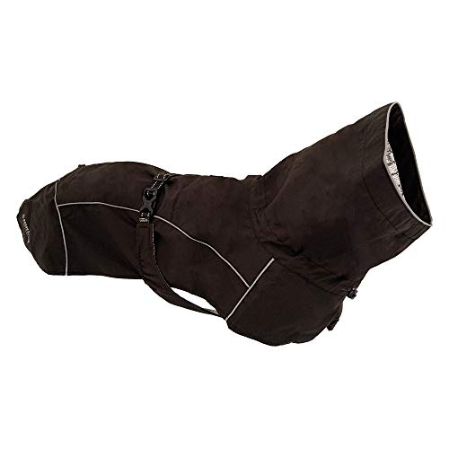 Croci Hiking - Mantel für Hunde, Regenmantel für Hunde, Makalu, Thermoregulierendes Futter, Farbe Schwarz, Größe 35 cm - 194 g