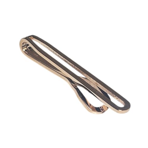 鎌倉カフス工房 ピンクゴールドクリップネクタイピン・タイバー cf2043